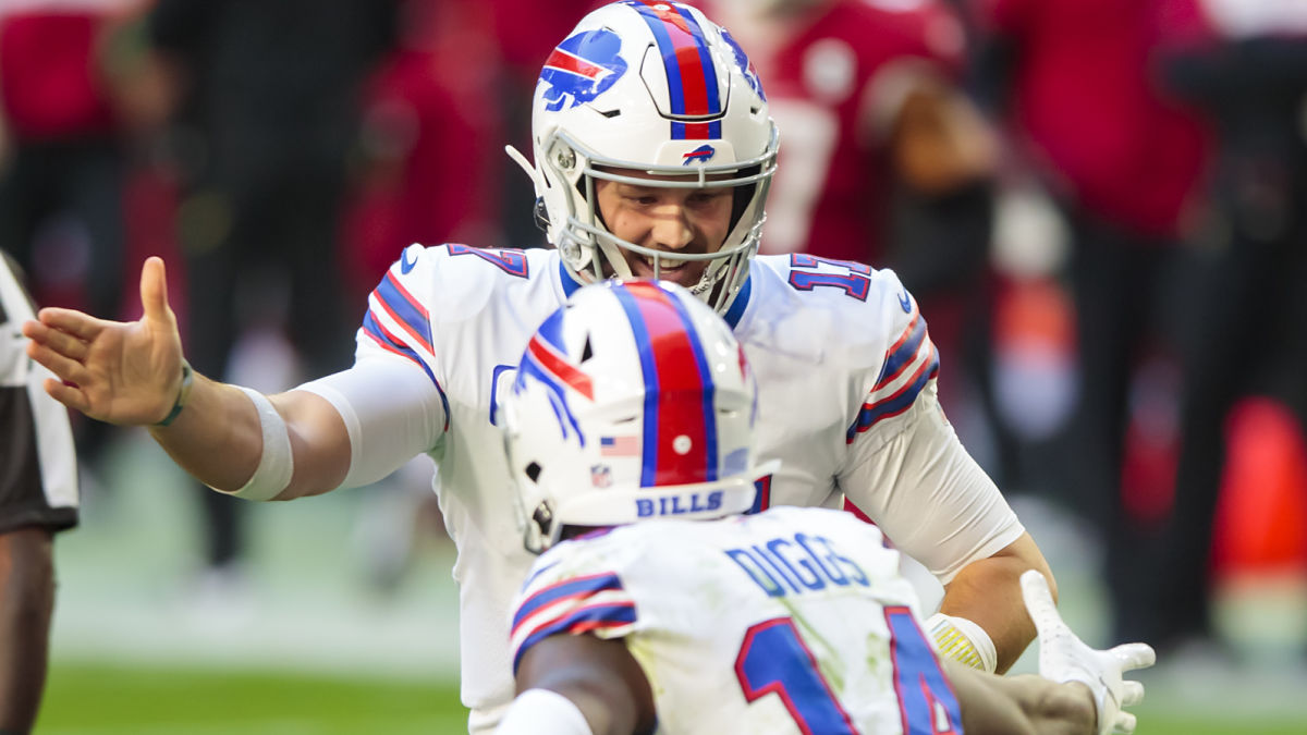 Buffalo Bills quarterback Josh Allen and wide receiver Stefon Diggs