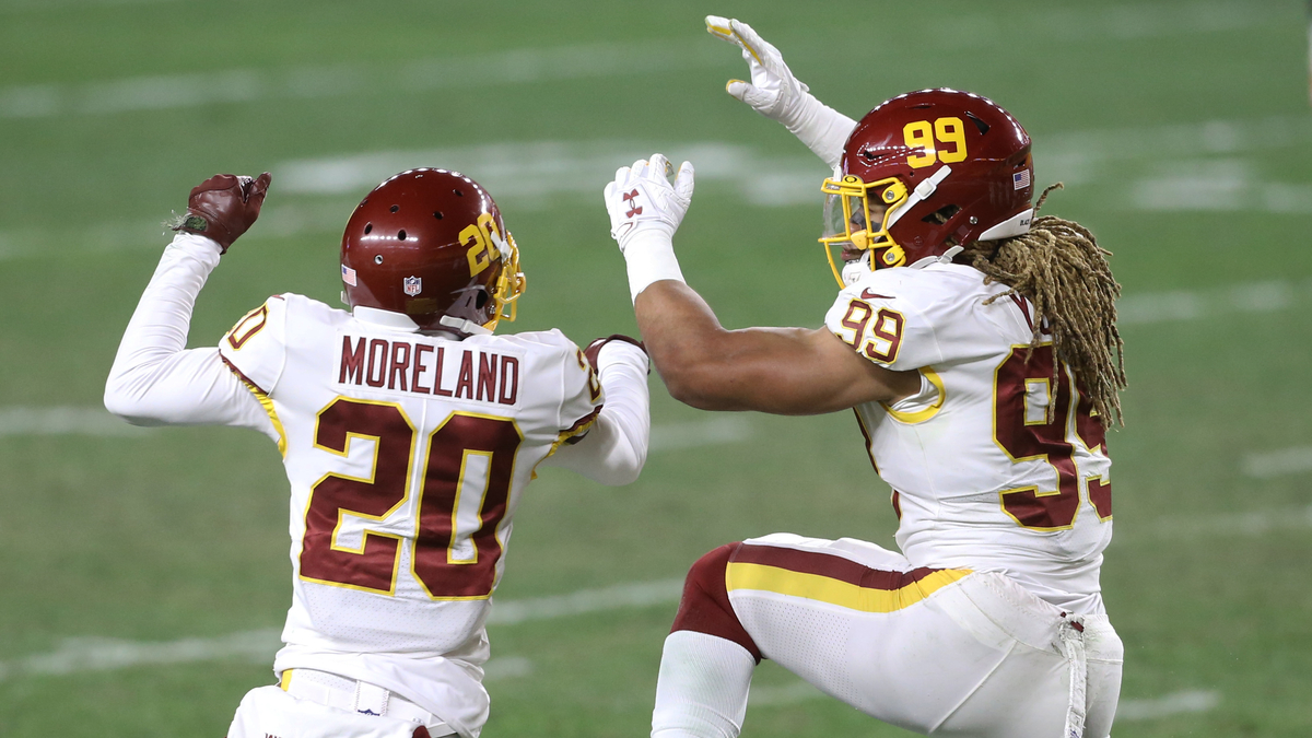 Washington Football Team Cornerback Jimmy Moreland And Defensive End Chase Young