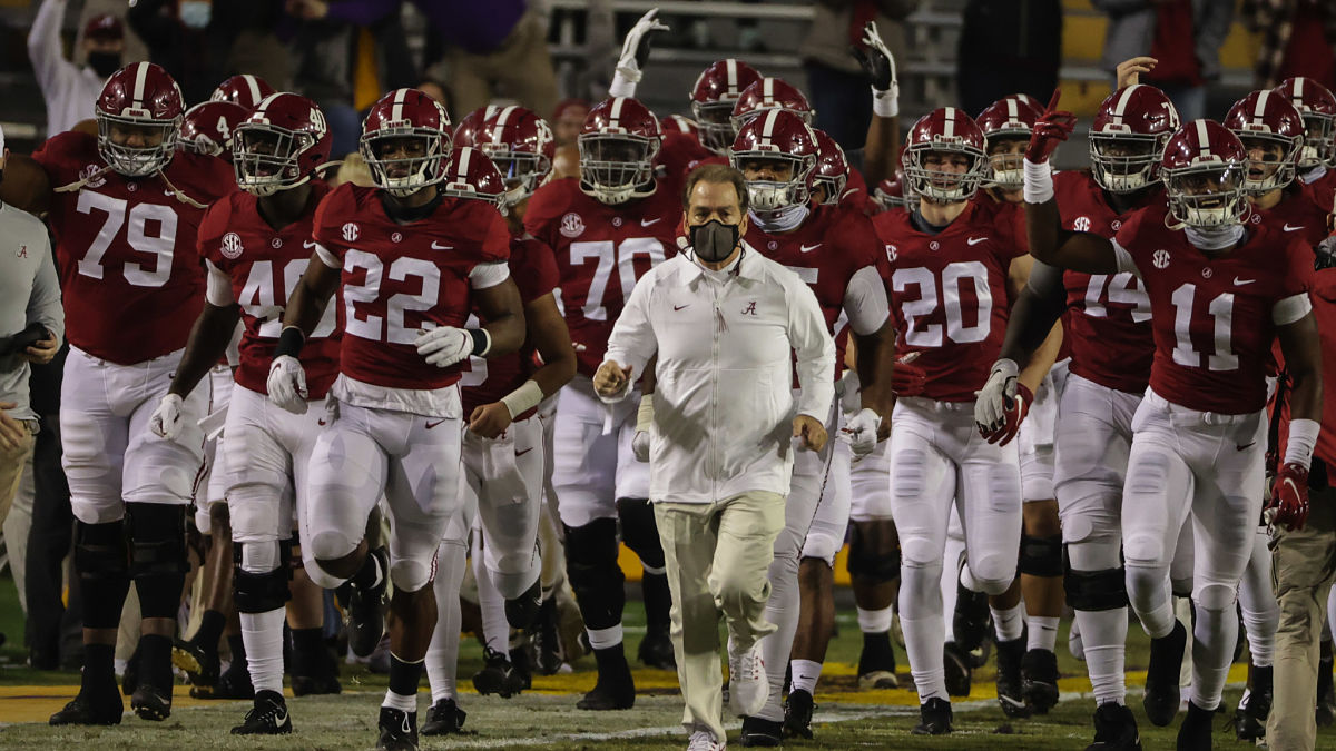 Alabama head football coach Nick Saban