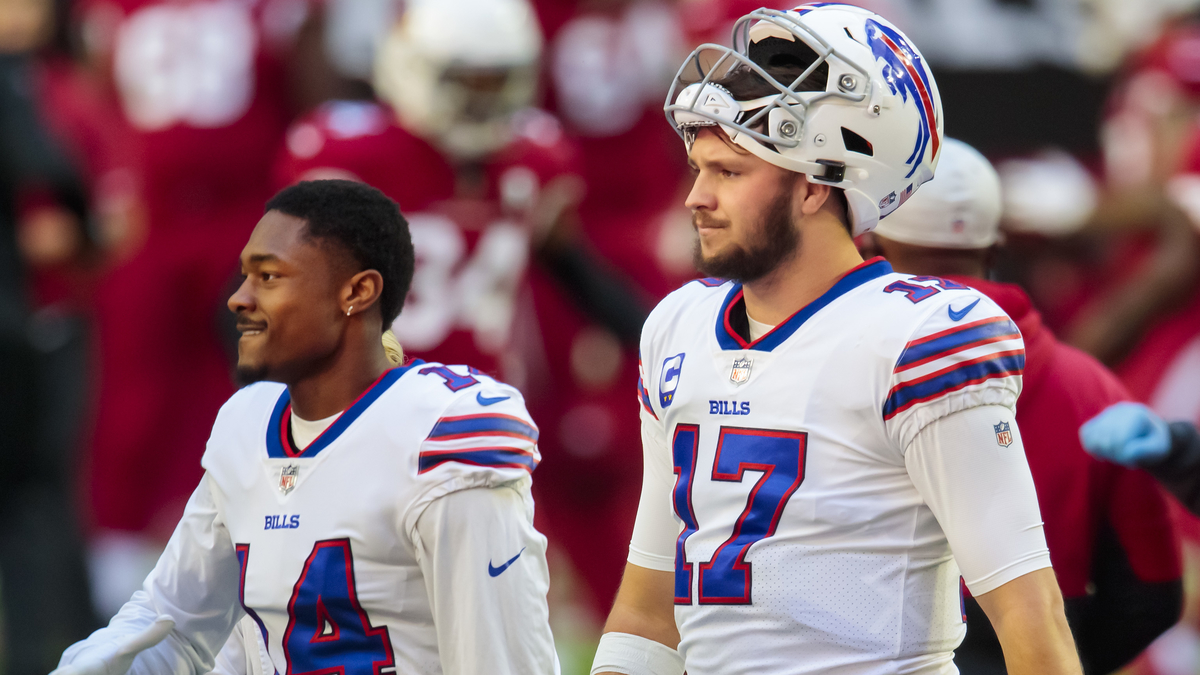 Buffalo Bills wide receiver Stefon Diggs and quarterback Josh Allen