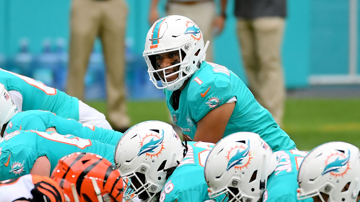 Miami Dolphins quarterback Tua Tagovaoila