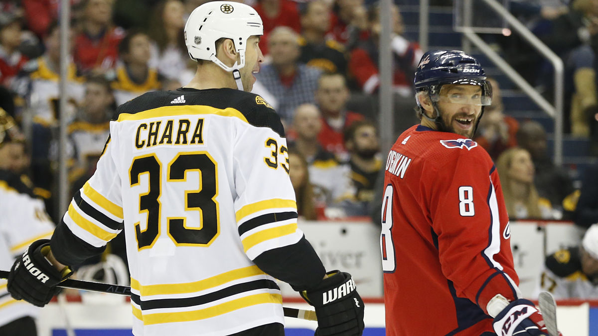 Washington Capitals Defenseman Zdeno Chara And Forward Alex Ovechkin