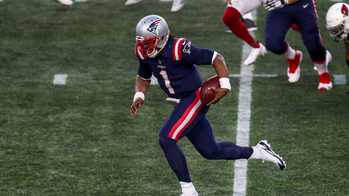 New England Patriots quarterback Cam Newton