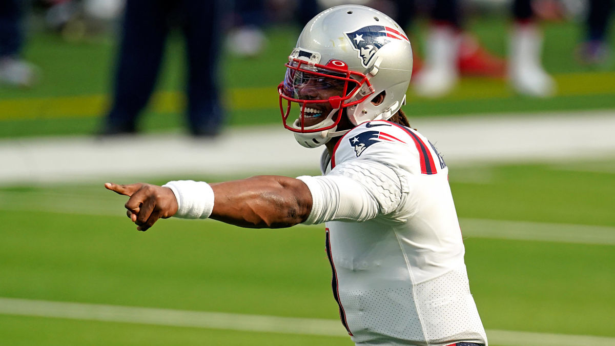 New England Patriots quarterback Cam Newton