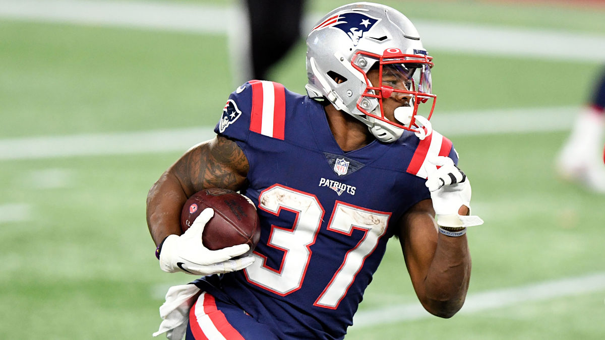New England Patriots running back Damien Harris