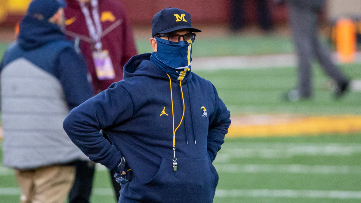 Michigan head coach Jim Harbaugh