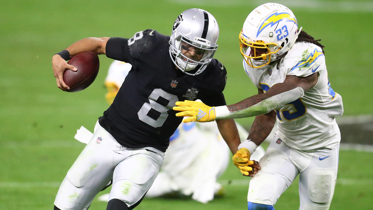 Las Vegas Raiders quarterback Marcus Mariota