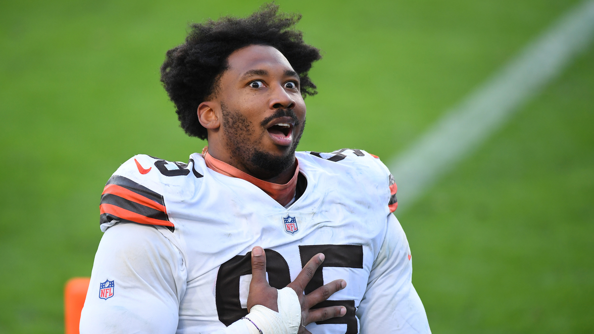 Cleveland Browns defensive end Myles Garrett