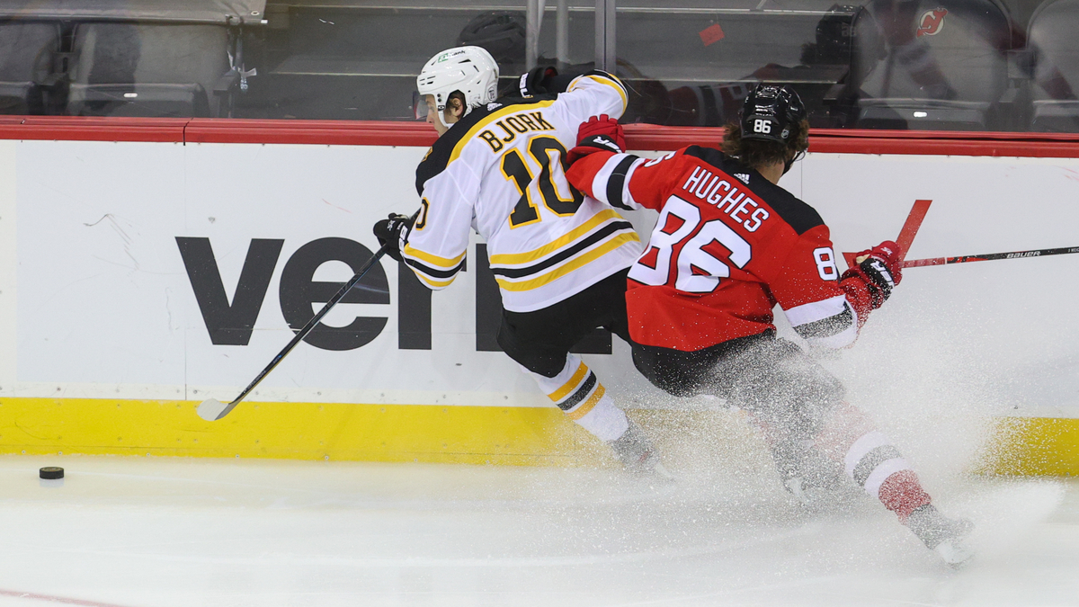 Boston Bruins forward Anders Bjork