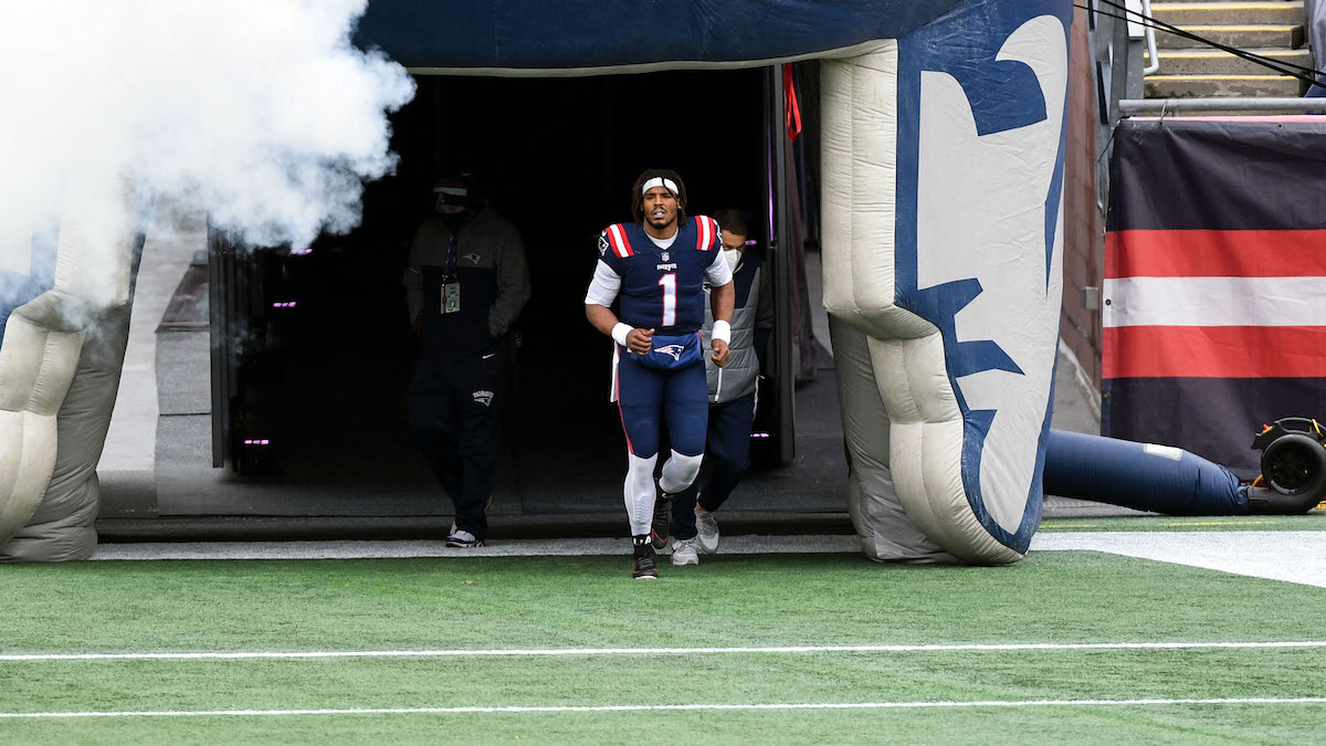 Patriots quarterback Cam Newton