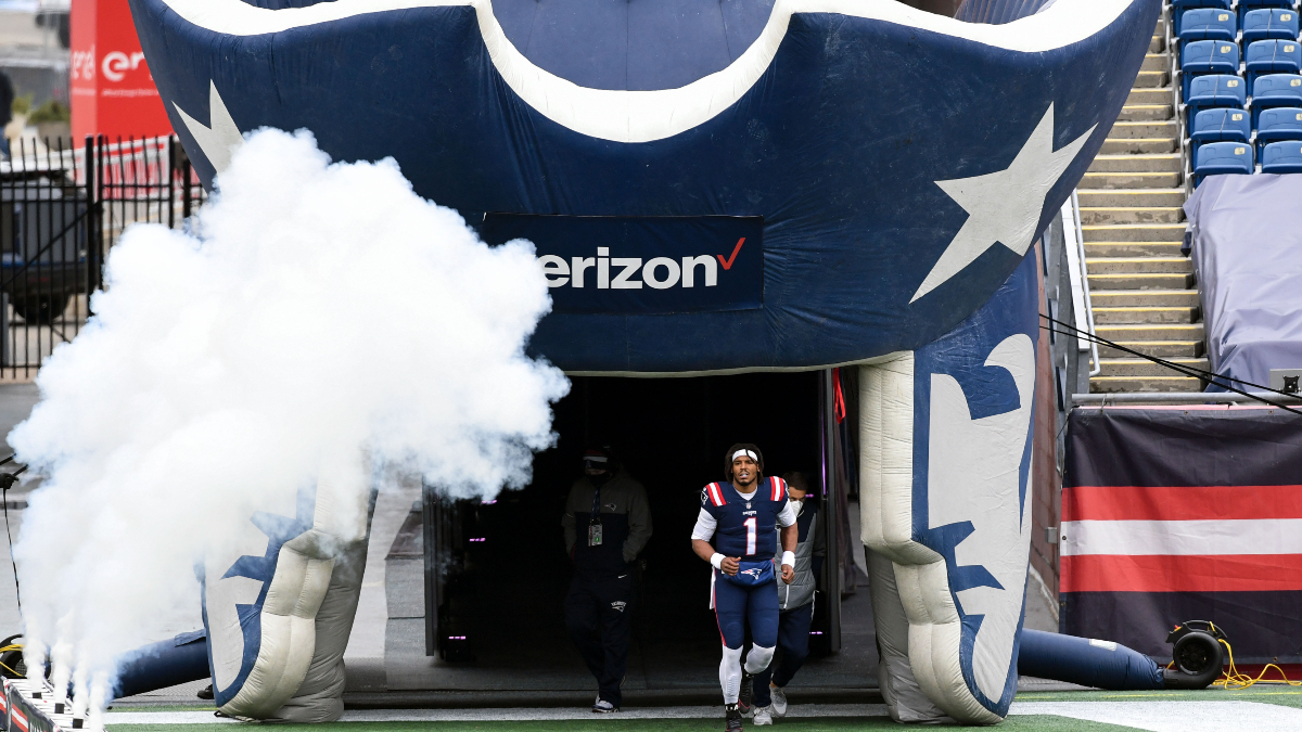 New England Patriots quarterback Cam Newton