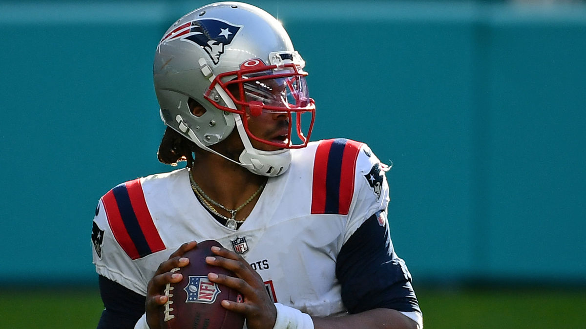 New England Patriots quarterback Cam Newton