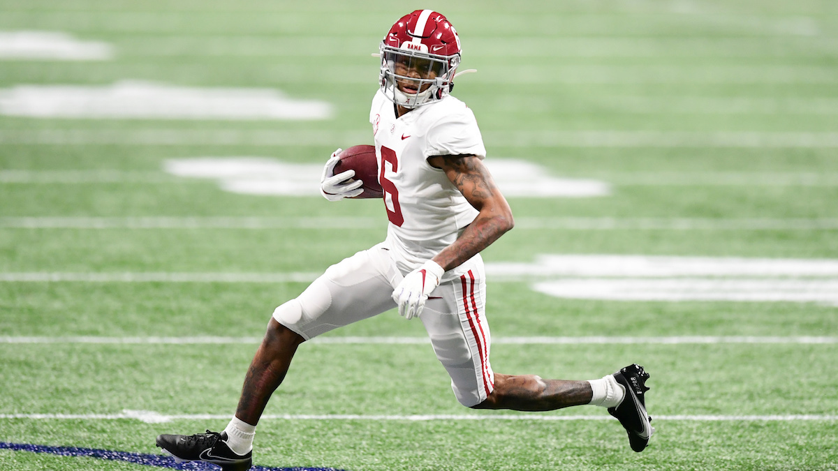 Alabama wide receiver Devonta Smith