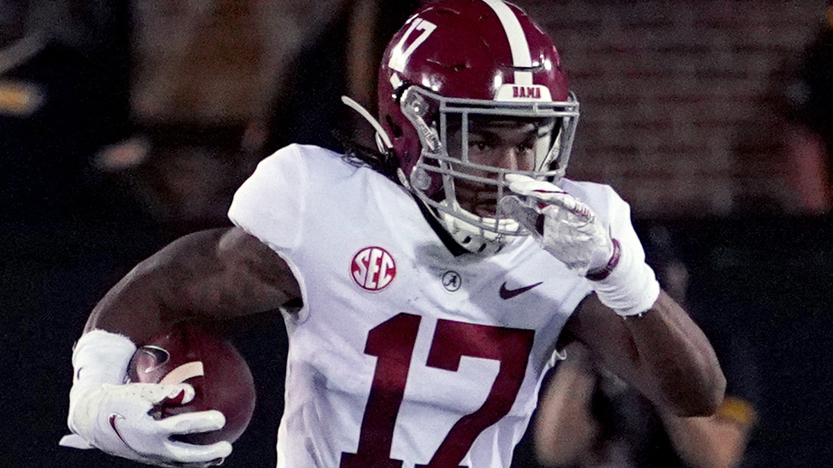 Alabama wide receiver Jaylen Waddle