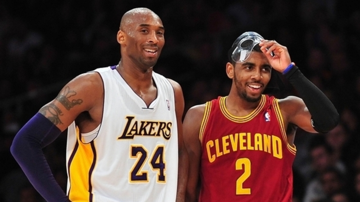 Los Angeles Lakers legend Kobe Bryant, Brooklyn Nets guard Kyrie Irving