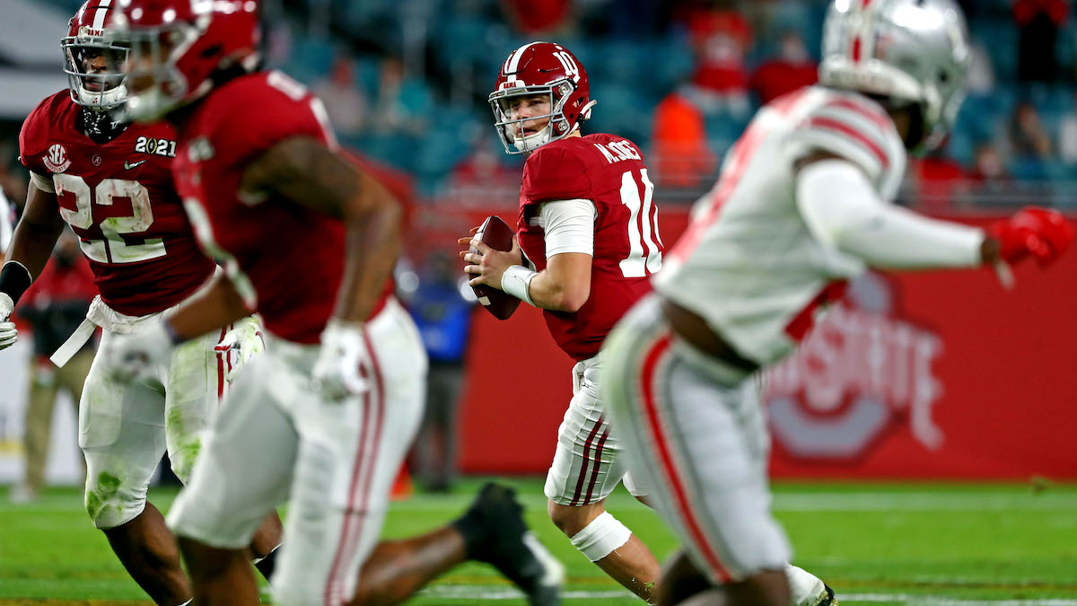 Alabama quarterback Mac Jones