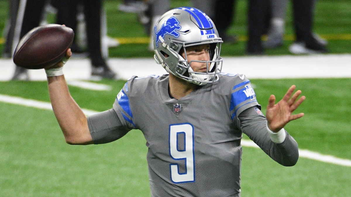 Lions quarterback Matthew Stafford