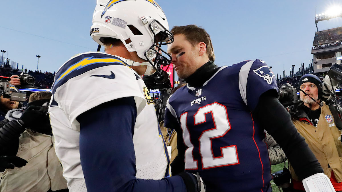 Colts quarterback Philip Rivers, Buccaneers quarterback Tom Brady
