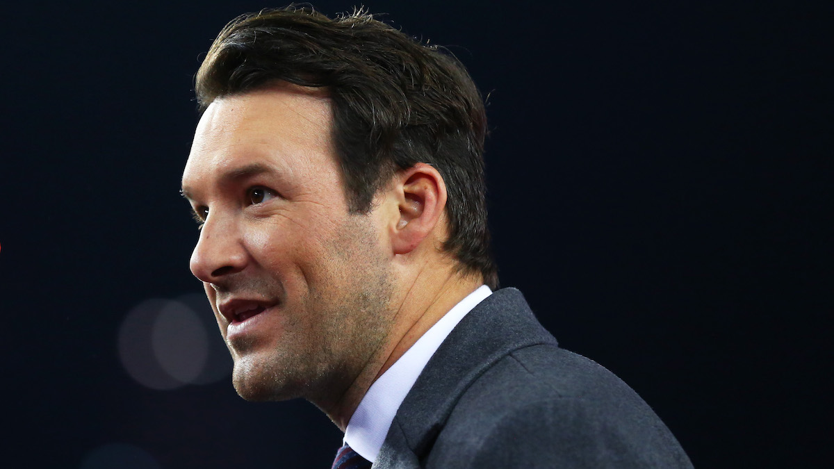 CBS broadcaster Tony Romo
