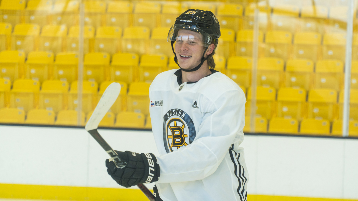 Boston Bruins forward Trent Frederic