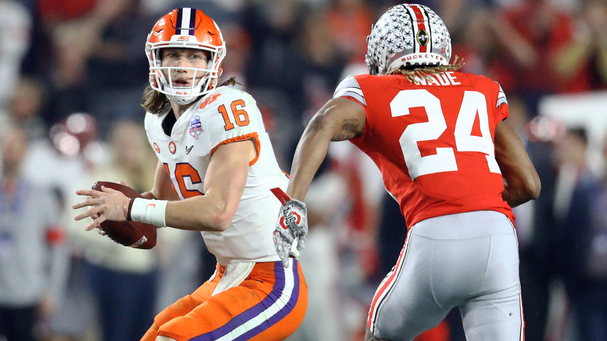 Clemson Tigers quarterback Trevor Lawrence and Ohio State Buckeyes cornerback Shaun Wade
