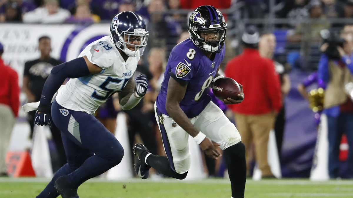 Baltimore Ravens quarterback Lamar Jackson