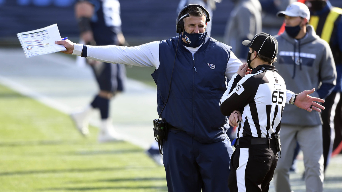 Tennessee Titans head coach Mike Vrabel