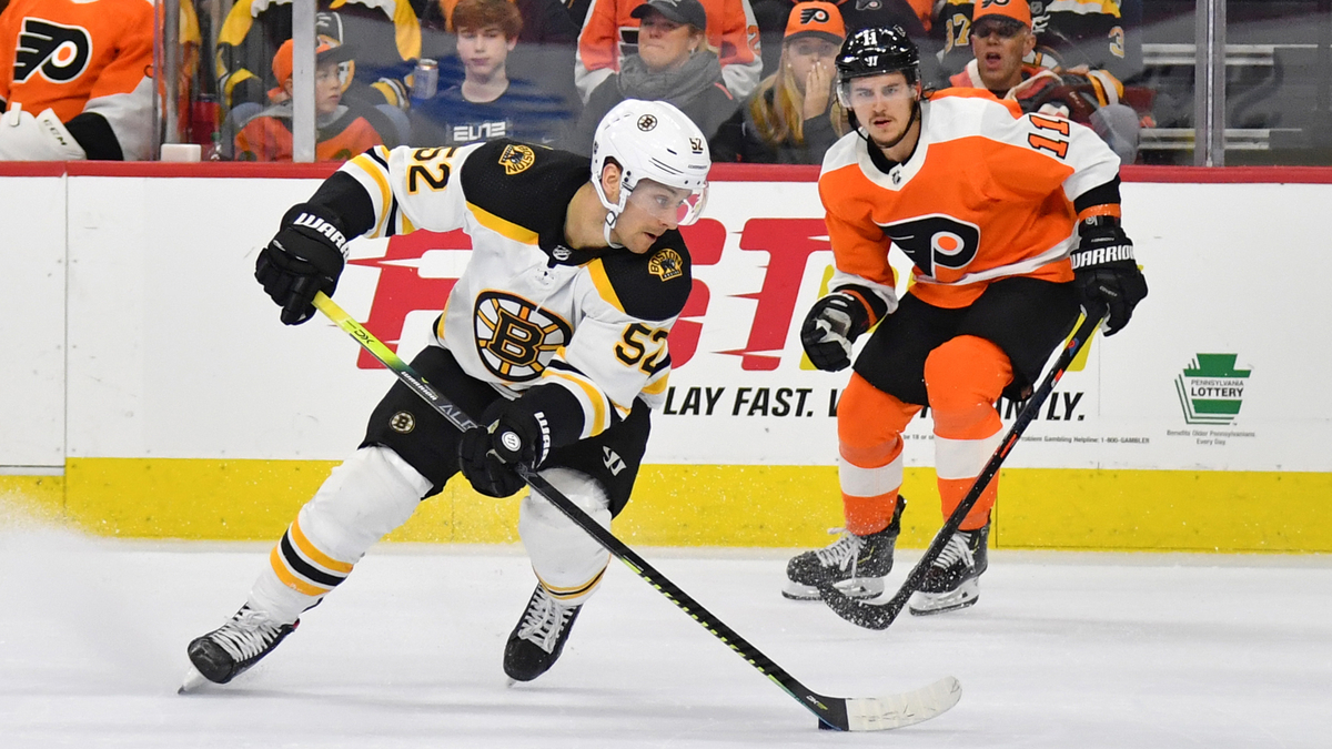 Boston Bruins center Sean Kuraly, Philadelphia Flyers winger Travis Konecny