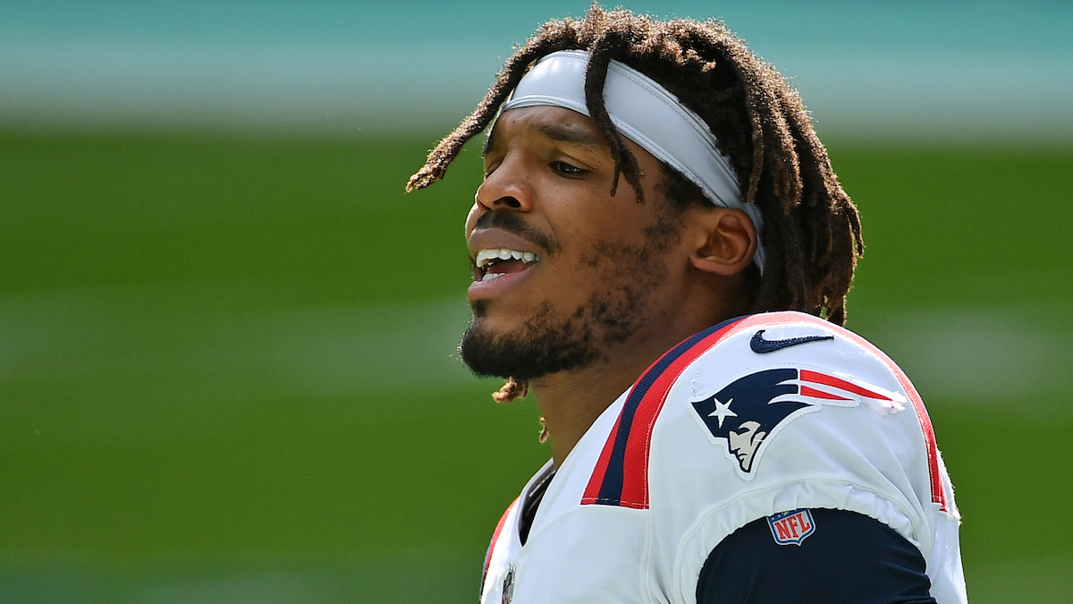 New England Patriots quarterback Cam Newton