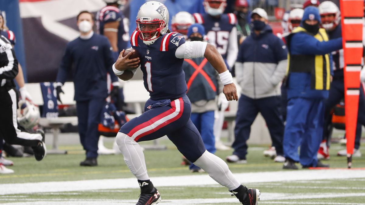 New England Patriots quarterback Cam Newton
