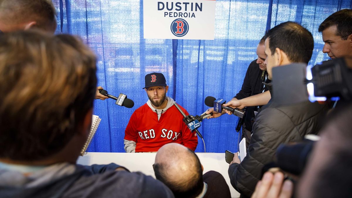 Boston Red Sox second baseman Dustin Pedroia