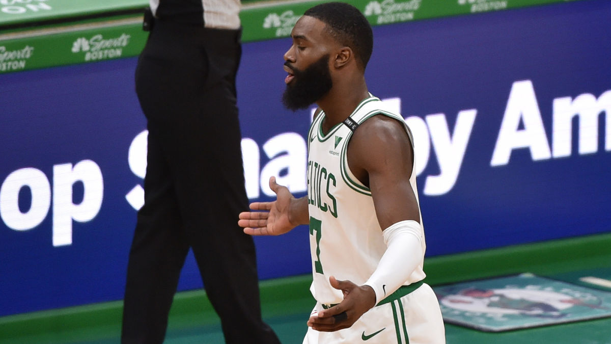 Boston Celtics guard Jaylen Brown