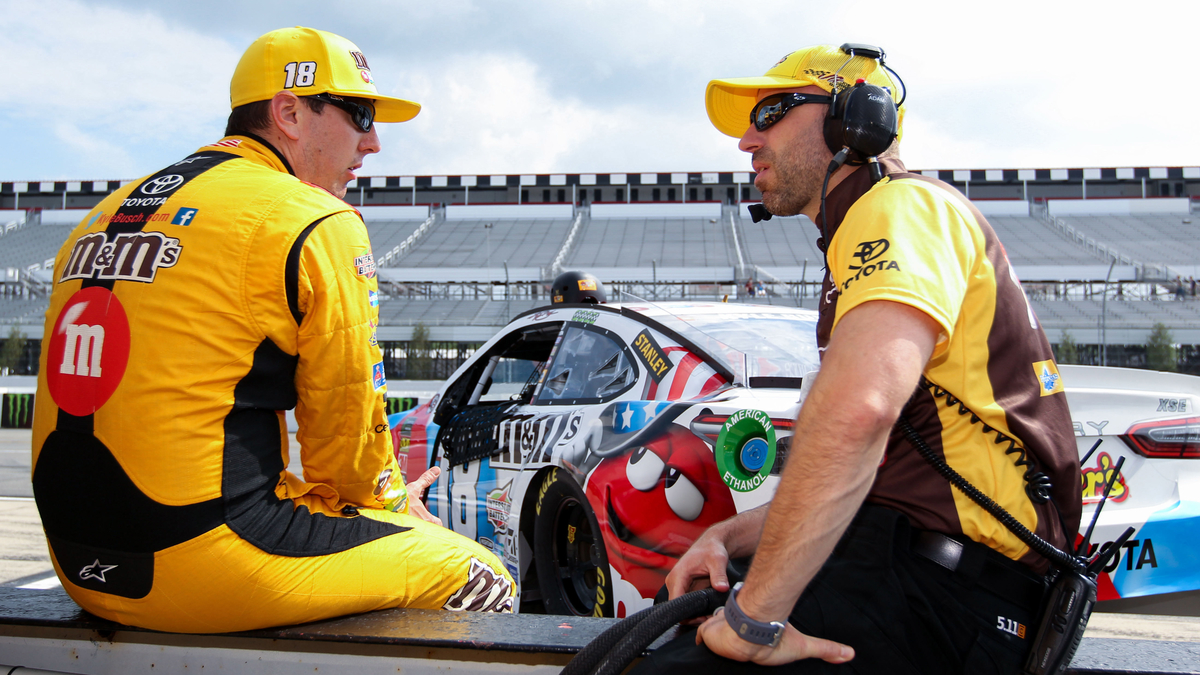 NASCAR driver Kyle Busch, former crew chief Adam Stevens