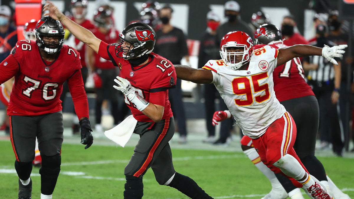 Super Bowl LV Tom Brady, Chris Jones