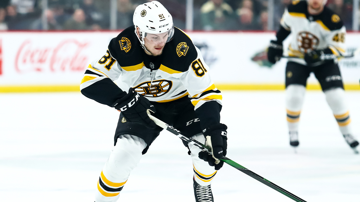 Boston Bruins winger Anton Blidh