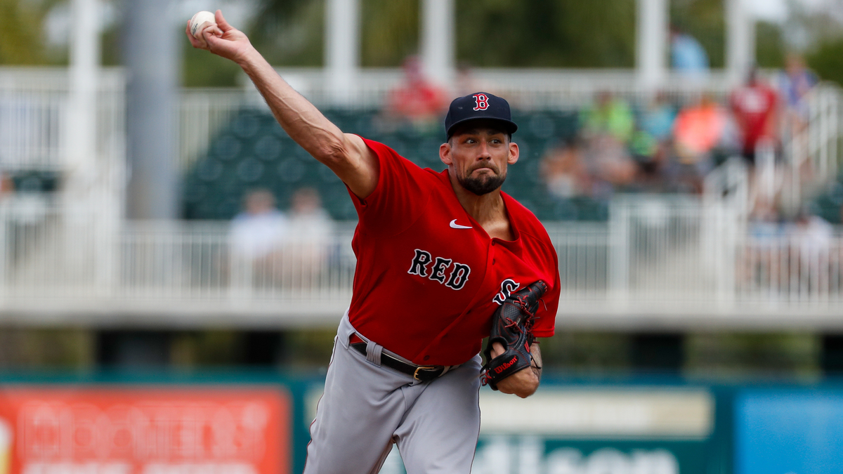 Boston Red Sox starting pitcher Nathan Eovaldi