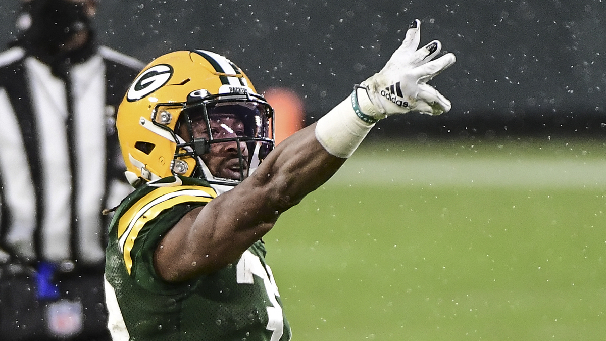 Green Bay Packers running back Aaron Jones