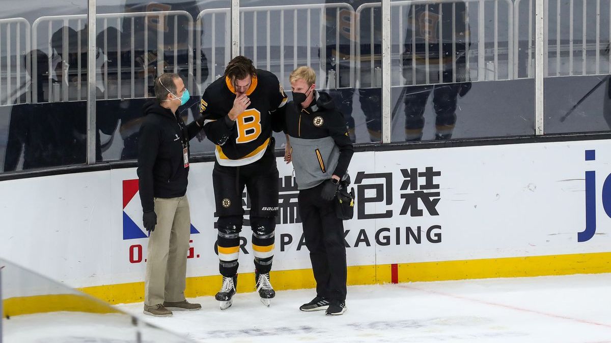 Boston Bruins defenseman Brandon Carlo