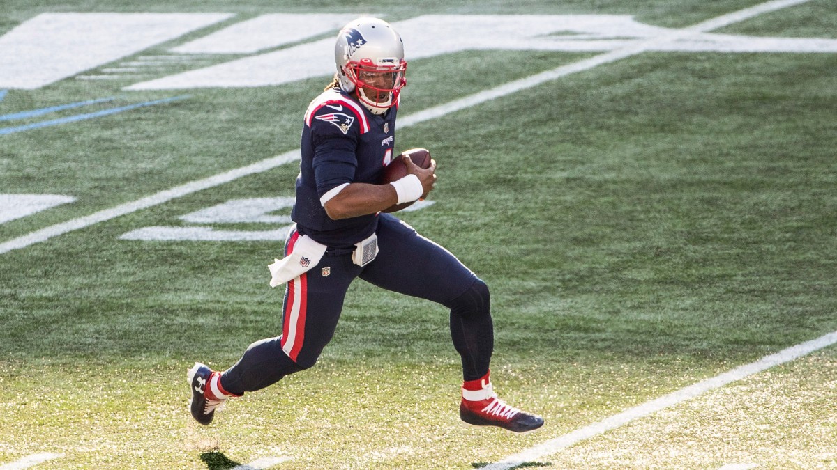 New England Patriots quarterback Cam Newton