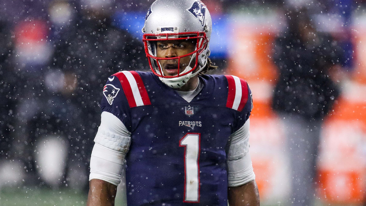 New England Patriots quarterback Cam Newton