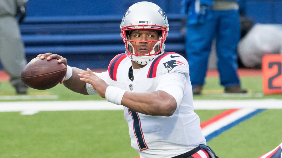 New England Patriots quarterback Cam Newton