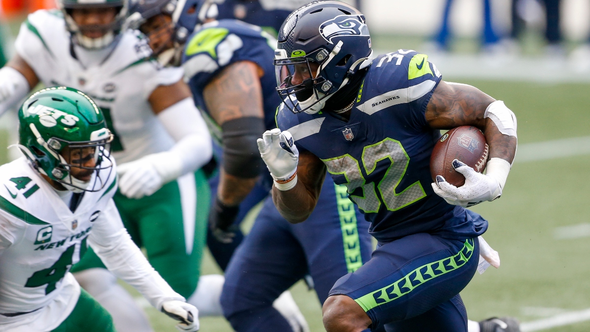 NFL running back Chris Carson