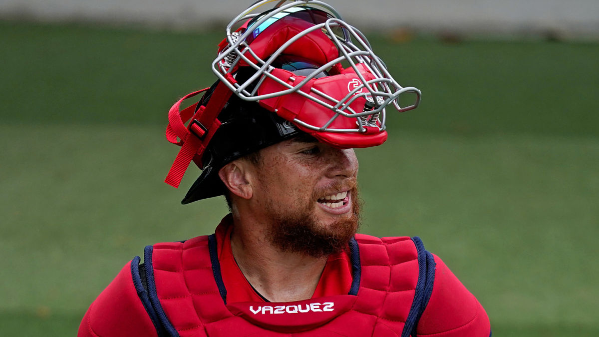 Boston Red Sox catcher Christian Vazquez