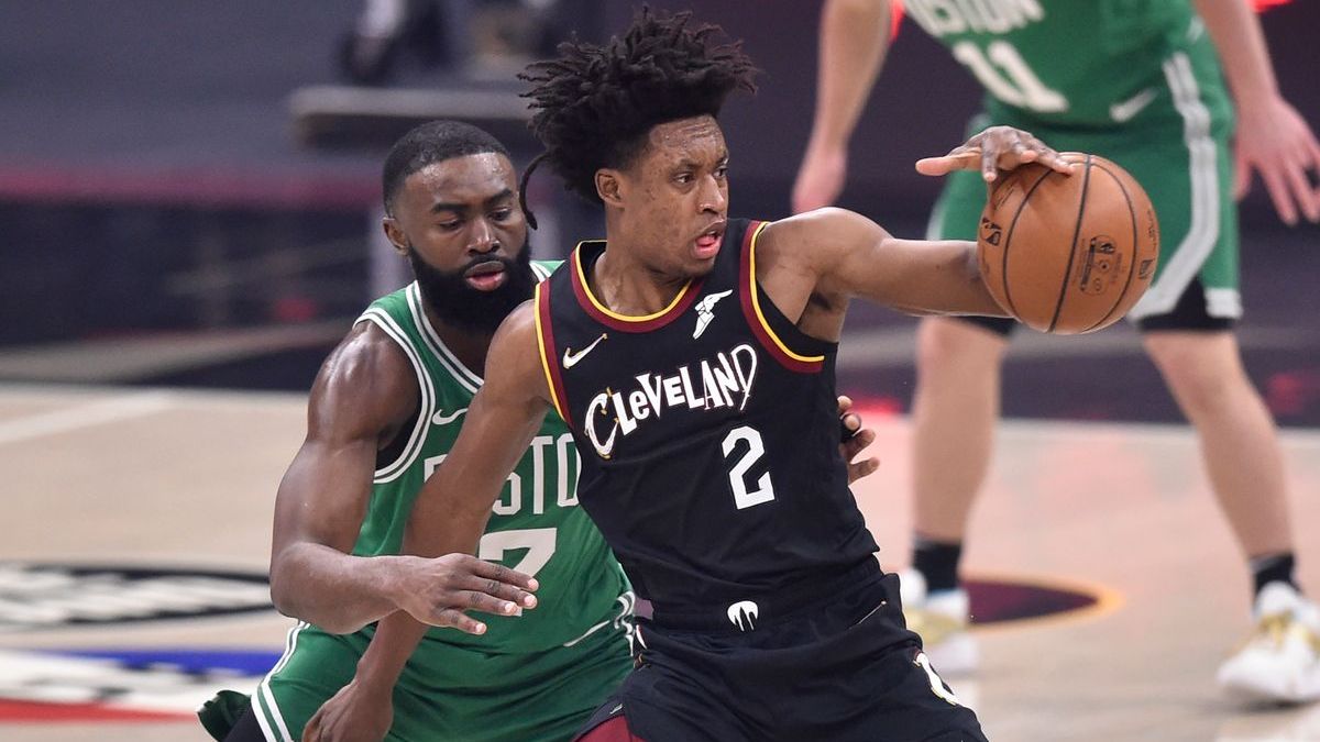 Boston Celtics guard Jaylen Brown, Cleveland Cavaliers guard Collin Sexton