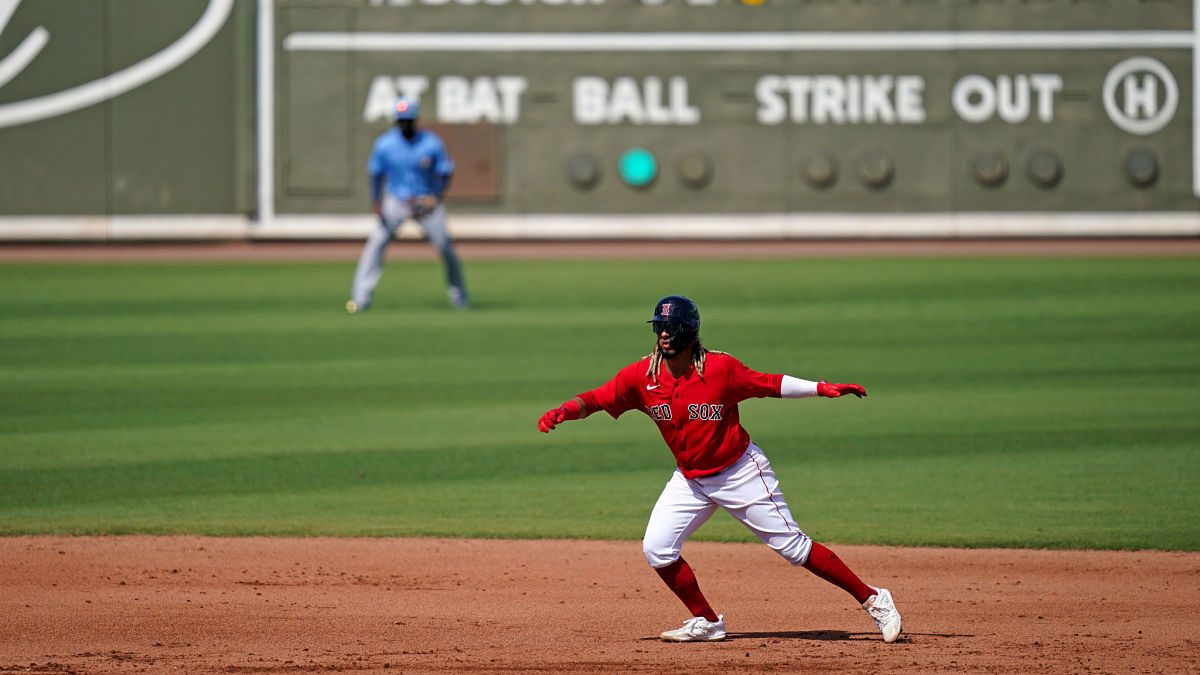 Boston Red Sox infielder Jonathan Arauz