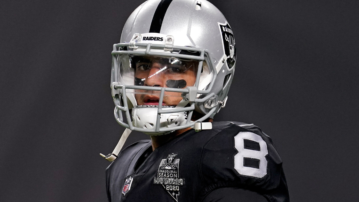 Las Vegas Raiders quarterback Marcus Mariota