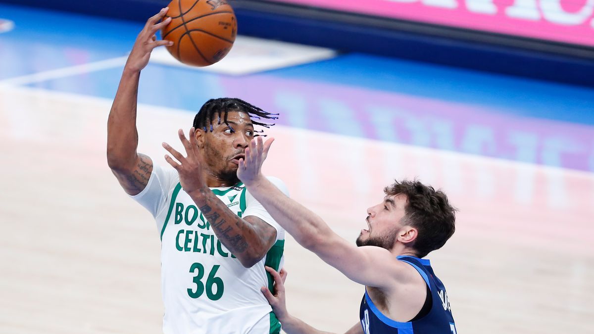 Boston Celtics guard Marcus Smart. Oklahoma City Thunder guard Ty Jerome