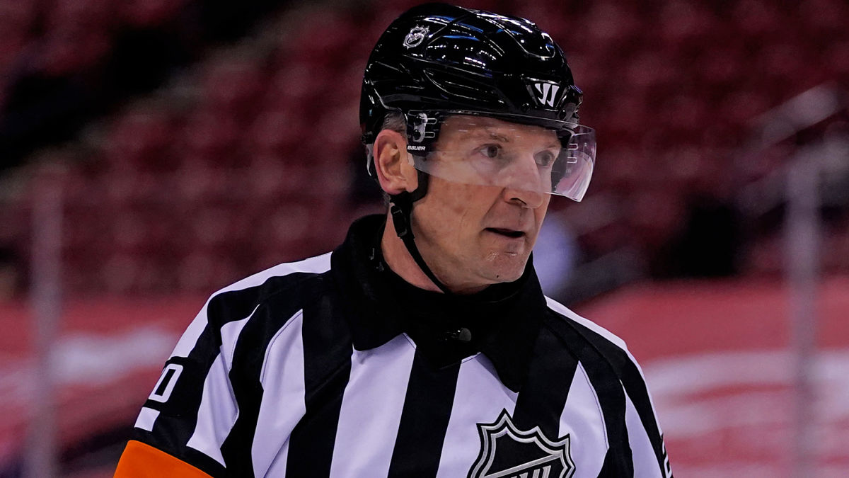 NHL referee Tim Peel