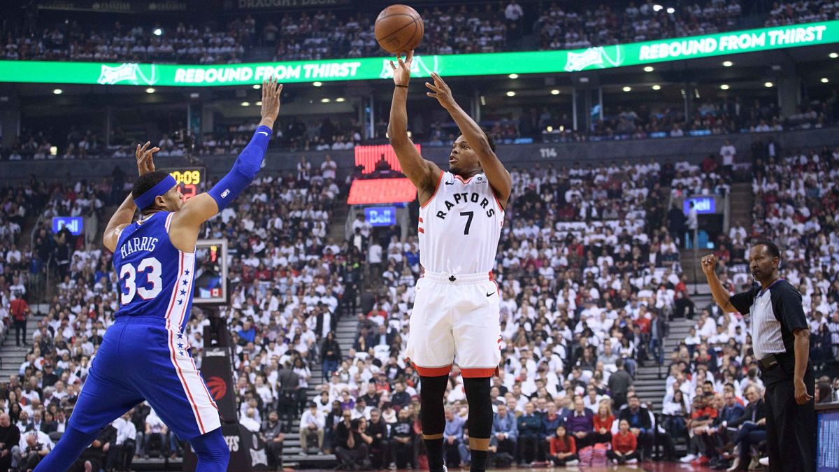 Philadelphia 76ers forward Tobias Harris, Toronto Raptors guard Kyle Lowry
