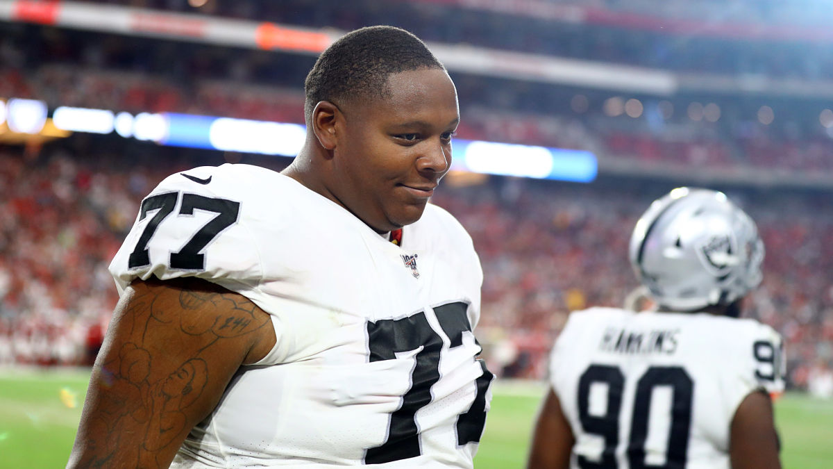 New England Patriots offensive tackle Trent Brown